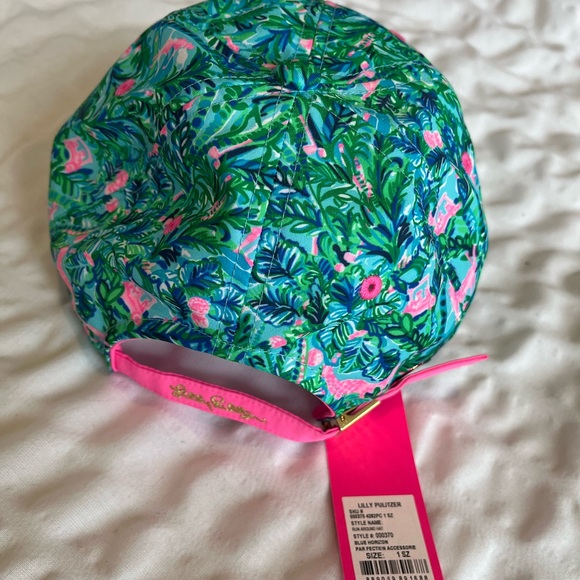 NWT - Lilly Pulitzer Hat - Green and Pink - Picture 3 of 3